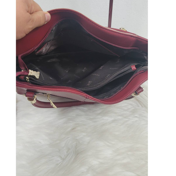 Foxer Deep Red/Gold Purse - Picture 8 of 9